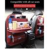 Premium All-in-One Car Back Seat Organizer Foldable Table, Kick Mats, Tissue Box, Cup & Umbrella Holders, Laptop Station, and Car Eating Tray