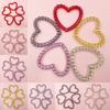 39,6*36,8 мм модные серьги акриловые DIY ювелирные аксессуары Love Heart 5 шт для браслета ожерелья