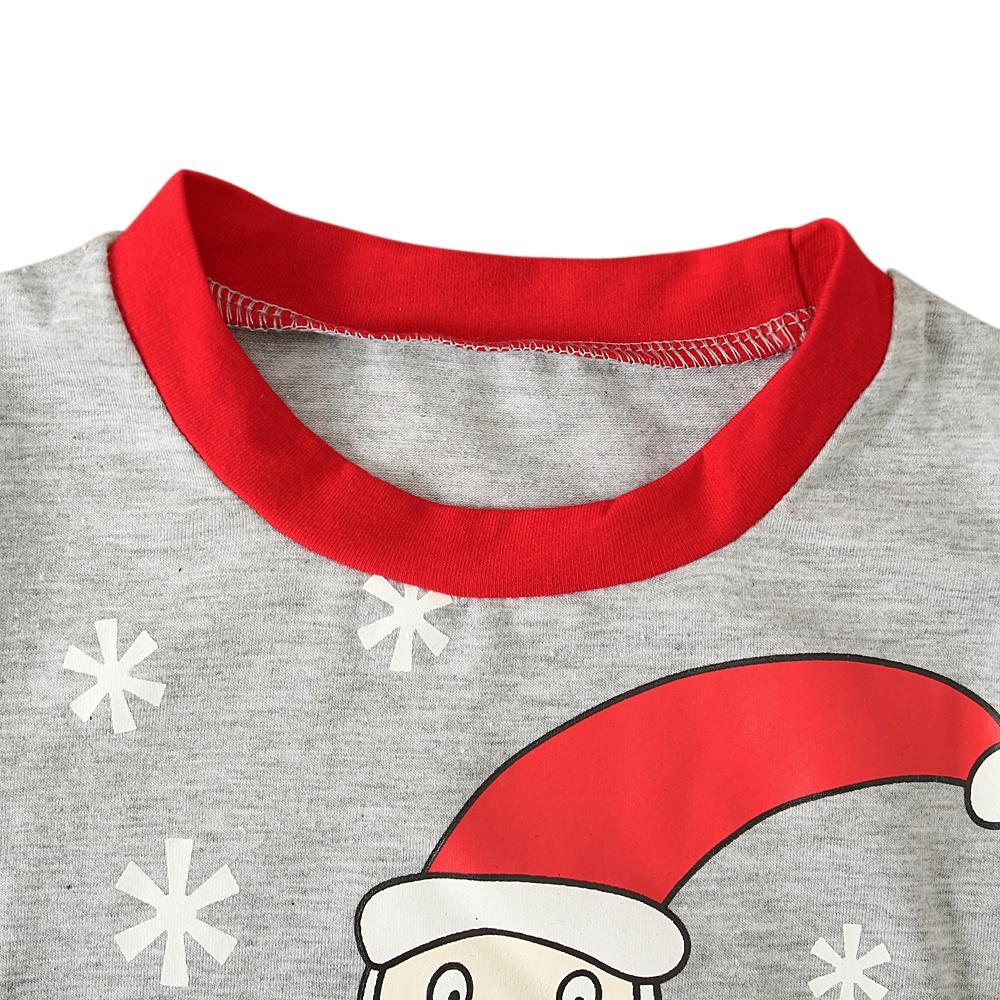 Baby Kids Boys Girls 2PCS Pajamas Suit Santa Claus Shirt and Pants Christmas Clothes for 1-6 Years