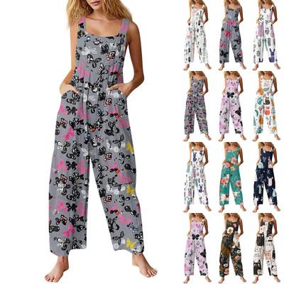 Женские повседневные комбинезоны, комбинезоны с регулируемыми бретелями, летние без рукавов, милые удобные комбинезоны с карманом