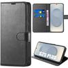 Protective Case - BOOLING - for Samsung Galaxy S25 Plus - Shockproof - Synthetic Leather - Black