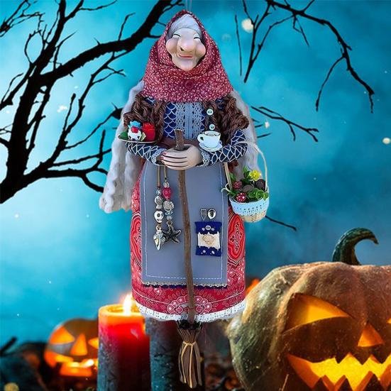 Автомобильный кулон Ручная работа Кукла Кухонной ведьмы Многоцелевая Хэллоуинская фигурка ведьмы
