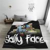 Плед Sally Face Game Anime SF из кораллового флиса, плюшевый, в стиле ужасов, легкий, для путешествий на открытом воздухе, тонкий, стеганый.