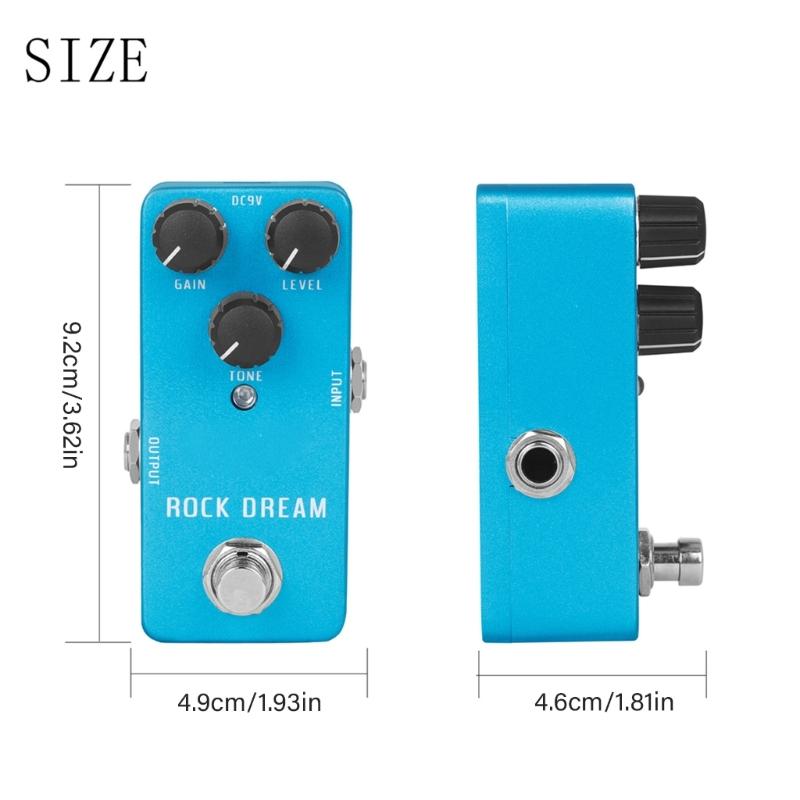 Aluminum Alloy Overdrive Effects Pedal Featuring Sound and User Friendly Interface Musical Instrument Accessories