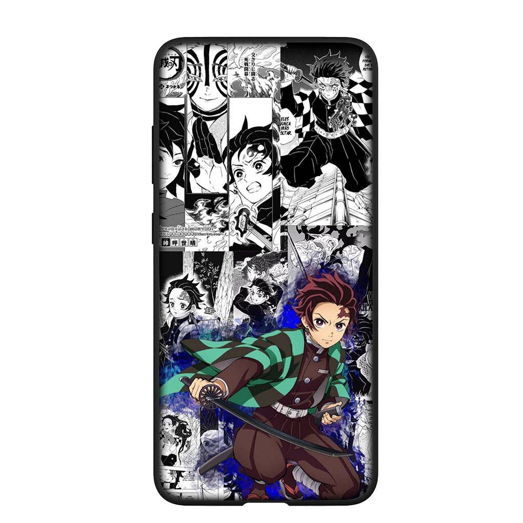Чехол для телефона Samsung Galaxy S25 S24 S23 iPhone 16 15 Xiaomi Redmi Note 14 13 12 16E 11 Pro Max OPPO Moto Huawei Kamado Tanjirou Demon Slayer Cartoon