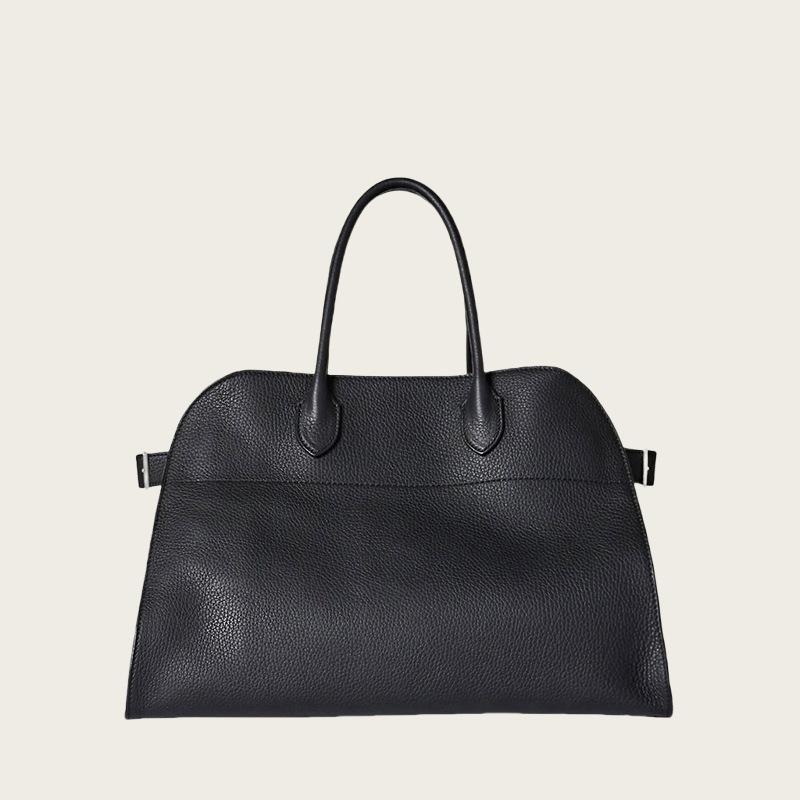 Brand 15 Inch Large Capacity Tote Bag For Women Top Grain Cowhide & Suede Briefcase, Leather Work Bag, Commuter Platinum Bag