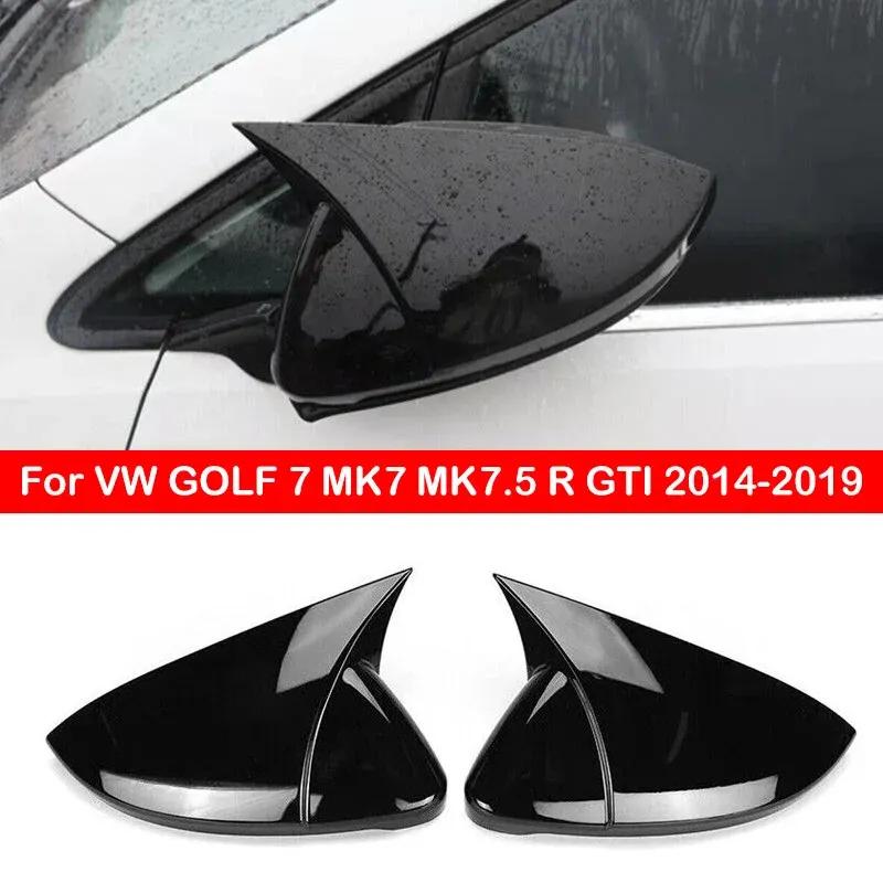 Для VW GOLF 7 MK7 MK7.5 R GTI 2014-автомобильное боковое зеркало заднего вида, крышка с роговым крылом, внешняя дверь, чехол заднего вида, накладка, наклейка