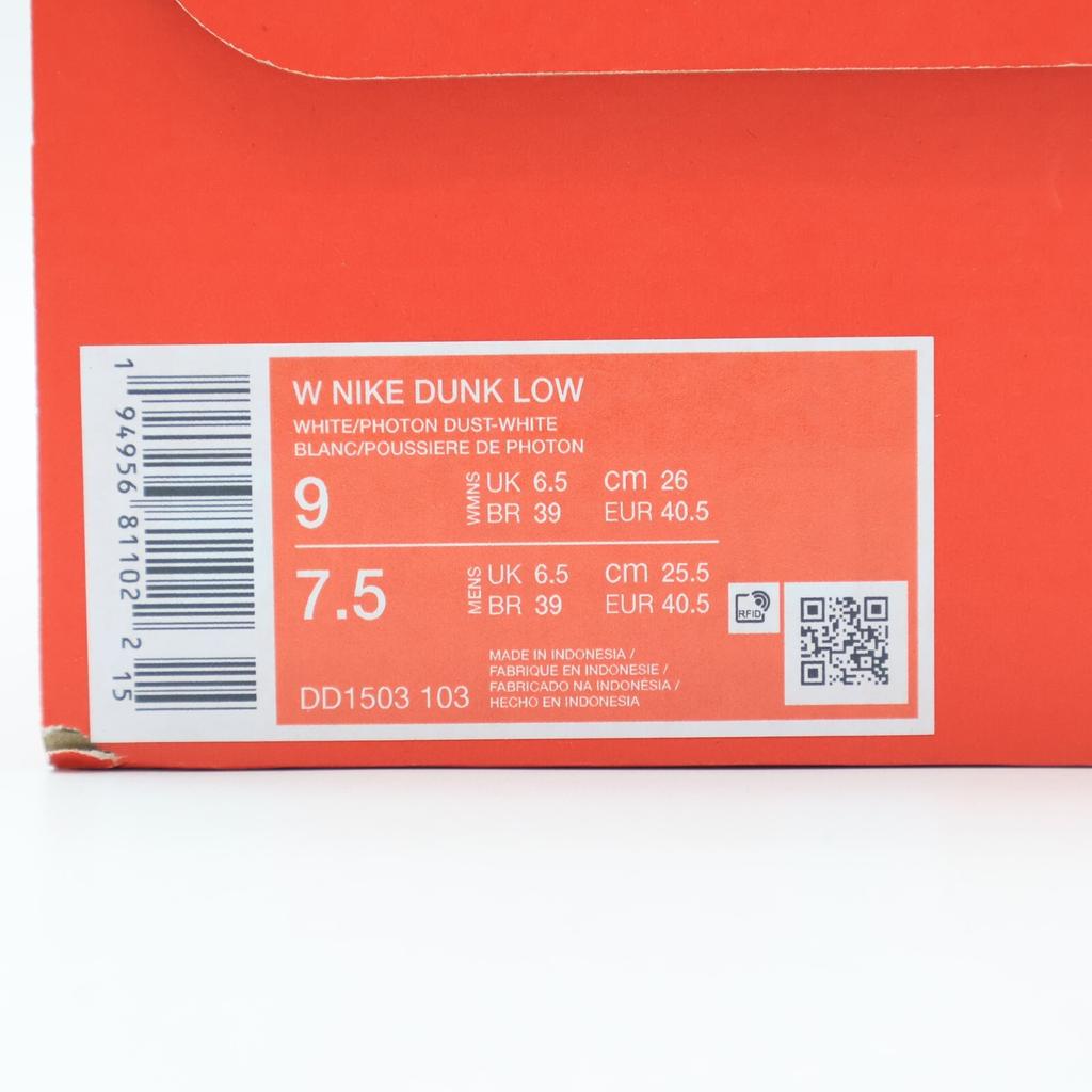 DD1503-103 Nike Dunk Low Фотоновая Пыль Белый Серый Туман Светло-Серый (Женский)