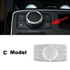 Car Aluminum Alloy Multimedia Button Trim Cover Sticker For Mercedes Benz ML GL GLE