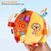 Bite Resistant Handle Dog Toys Plush Dog Squeak Ball Toys Funny Dog Chewing Ball  Pet Supplies