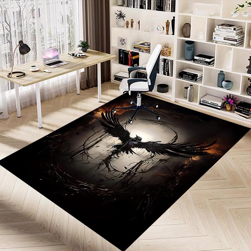 1PC bird wings Carpet Ultra Soft, Thick & Absorbent, Non Slip Machine Washable Mat for Entryway