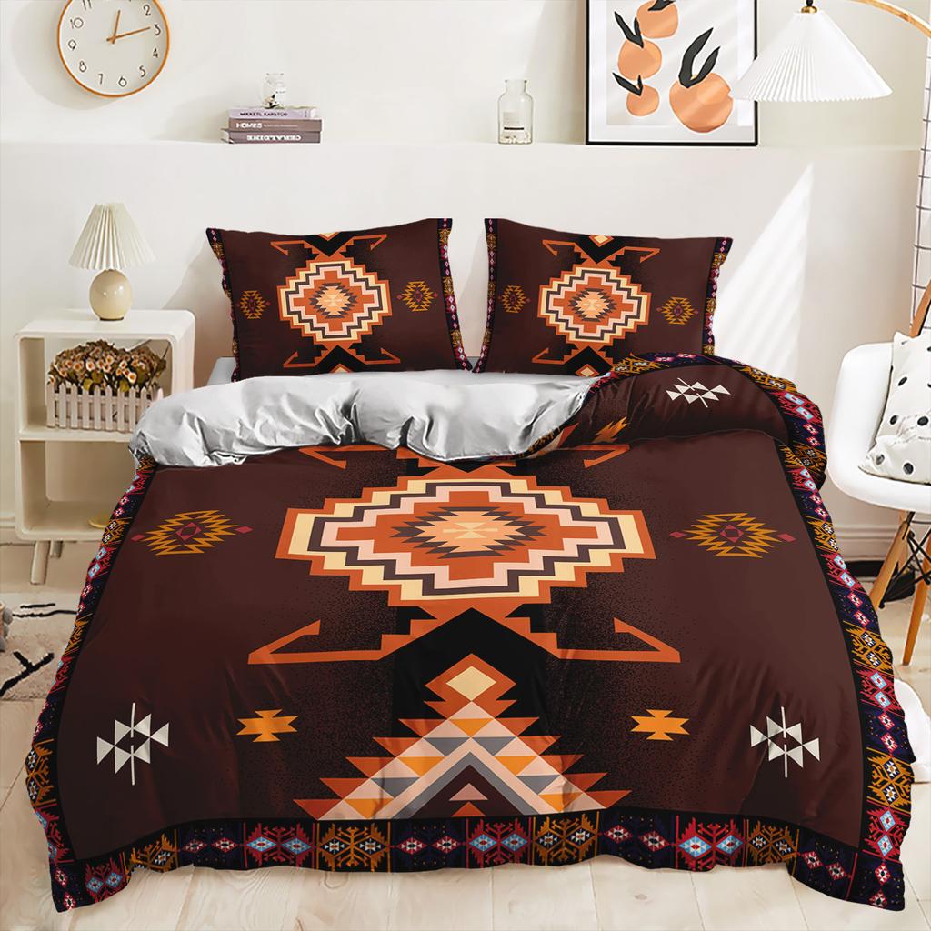 3D комплект постельного белья в богемном стиле с пуховым одеялом и наволочкой в ​​тропическом стиле из 2/3 кусочков ткани из микрофибры, украшение для дома в Австралии, Германии, США и Великобритании