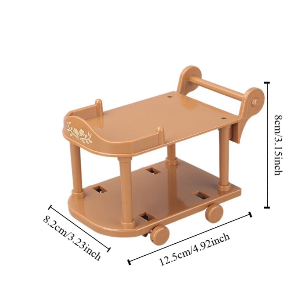 С моделью еды тележки для кукольного домика с едойМини-еда и игровая тележка для еды аксессуары для кукольного домика