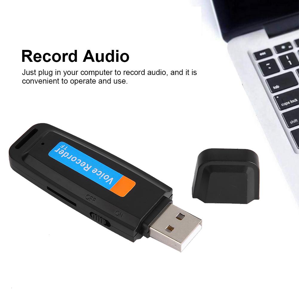 2G USB Disk Flash One Click Recording Voice Recorder for Meetings Lectures Interviews