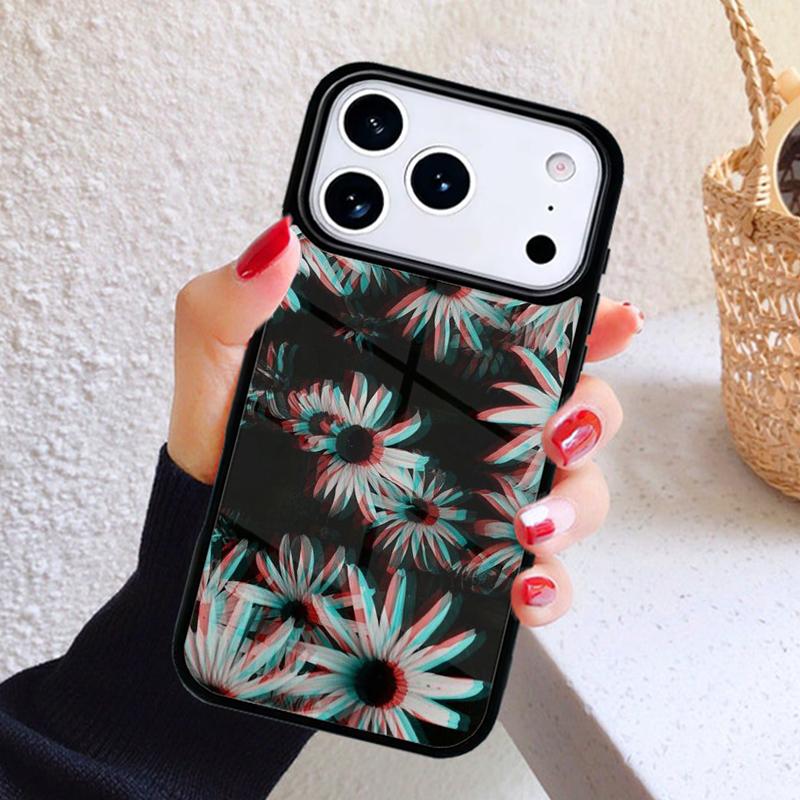 Психоделические цветы Чехол для телефона iPhone 17 Air 16 15 14 13 12 11 Pro Max Plus