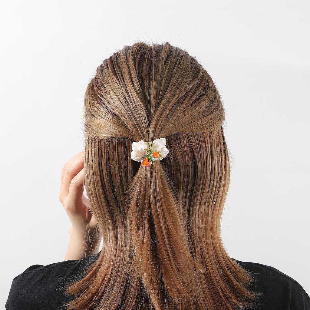 Сетчатая маленькая веревка для волос из хурмы, кольцо для волос в тонкой кишке, резинка для галстука