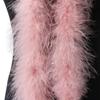 2Meters Baby Pink Marabou Feather Boa Turkey Feathers Ribbon Shawl For Wedding Dress Making Decoration Plumes Crafts