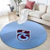 Trabzonspor2 Round Area Rug,Carpet Rug for Living Room Bedroom Sofa Playroom Decor,Non-slip Floor Mat