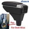 Для Ibiza 6j Ibiza 6L подлокотник-бокс Для Ibiza Автомобильный подлокотник Центральный ящик для хранения Дооснащение с USB Салонные аксессуары для автомобиля