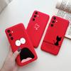 Для Samsung Galaxy S23 FE 5G Матовый чехол для телефона Милый мультяшный кот Мягкая силиконовая задняя крышка Для Samsung S23 FE S23FE S 23 FE 5G Чехол