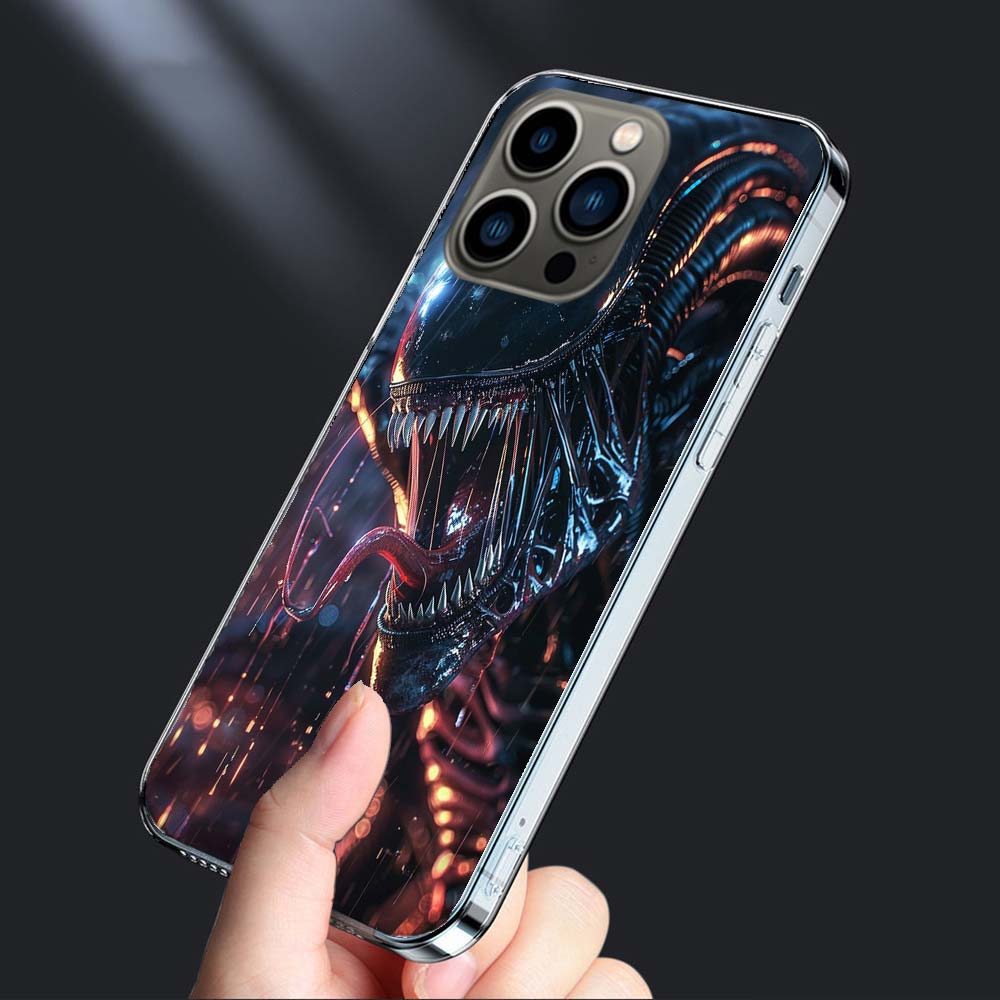 Крутой чехол для телефона с ксеноморфом из фильма «Чужой» для iPhone 16E 15 Pro 14 Plus 17E 16 17 Pro Max Air 11 12 13 Mini Ударопрочный чехол Милый чехол