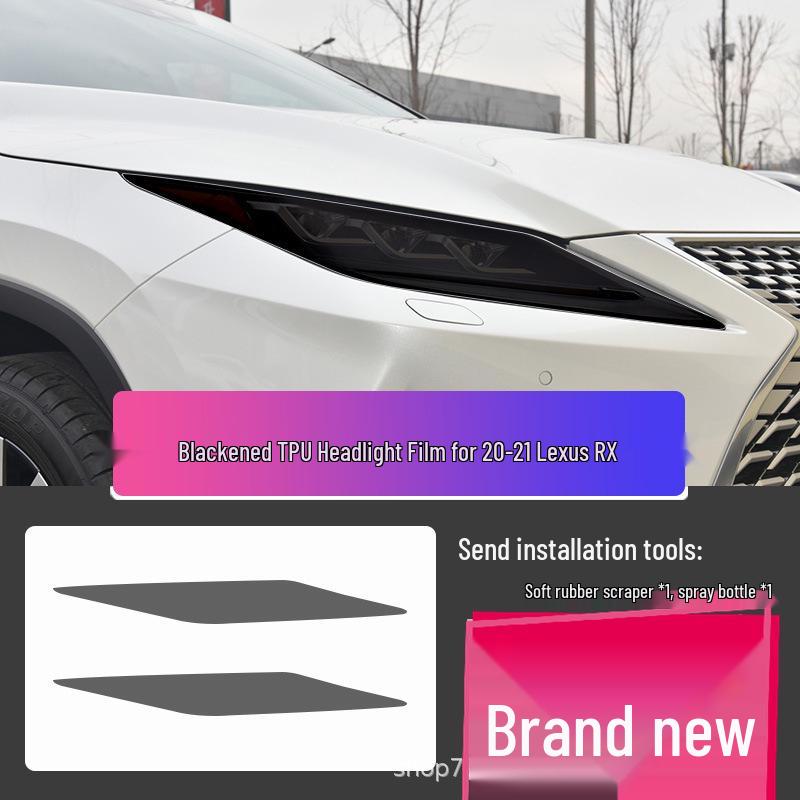 Lexus LX570 Headlight Film – Transparent Smoked Light-Control Protective Film