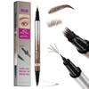 Velvet Wild Eyebrow Pencil Square Angled Brush Multifunction 3D Brow Dye Cream Hairline Anti-smudge Waterproof Eyebrow Tint Pen