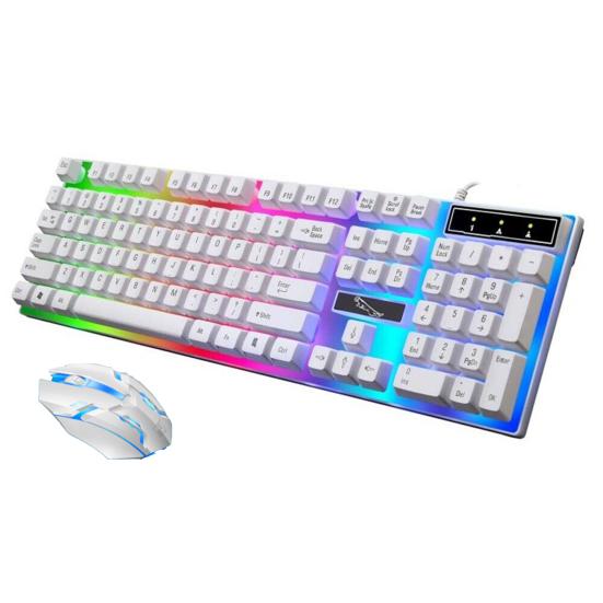 Прочная проводная клавиатура G21, не выцветающая, портативная, Plug Play