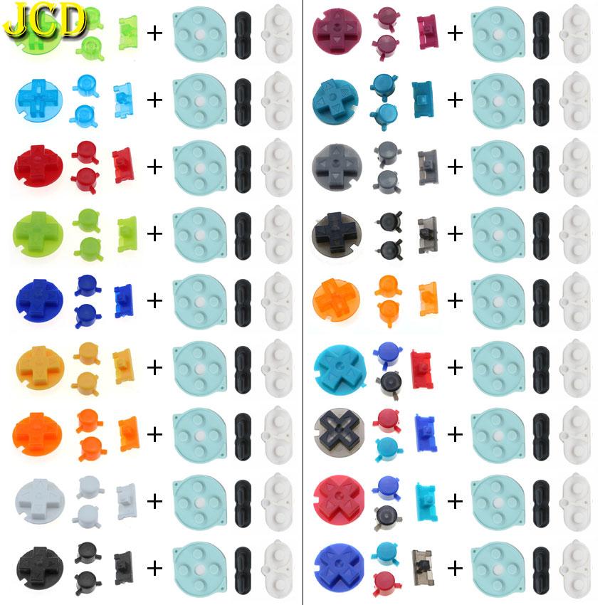 JCD For Nintend Gameboy Pocket Rubber Conductive Buttons A B D Pads Power On Off Buttons Keypads For GBP