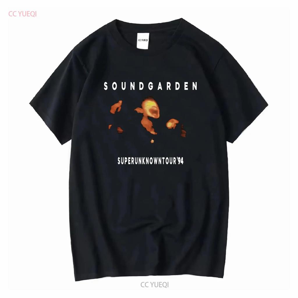 Soundgarden Superunknown Tour 1994 T Shirt Reprint Kh0854 Vintage Washed Homme Breathable Graphic Casual Soft Slightly