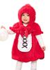 Clear Stone Marshmallow Baby Cosplay Halloween Little Red Riding Hood Baby 80cm Red Costume