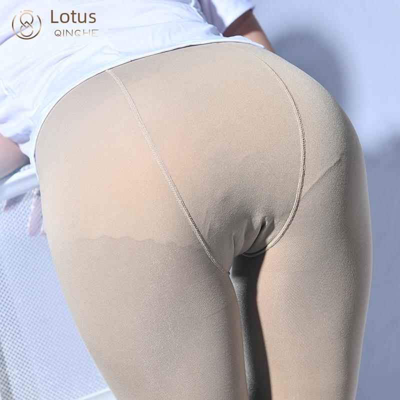 Мужские вельветовые колготки Qinghe 200D с двойной ластовицей - Осень/Зима