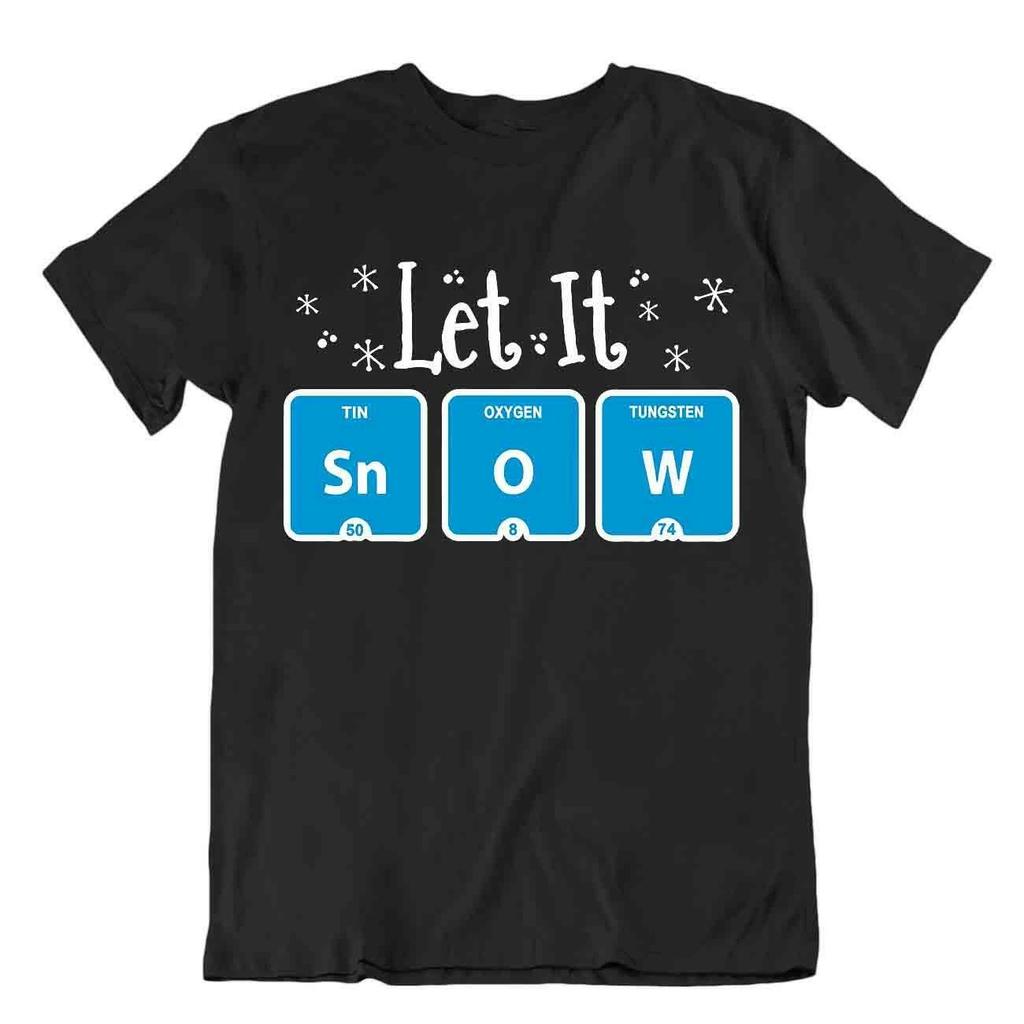 Let It Snow Tshirt Chemist T-Shirt Periodic Table Tee Funny Shirt