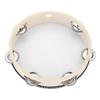 Portable 8-inch Tambourine with Birch and Metal Bells, Percussion Instrument Gift, Music Education Drum Instrument for KTV Parties and Games (8-inch)