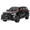 Масштаб 1/24 Toyota SUV Crown, модель литья под давлением и металлическая игрушка вне дорожного транспортного средства, высокая модель, имитация голоса и легко одаренных детей