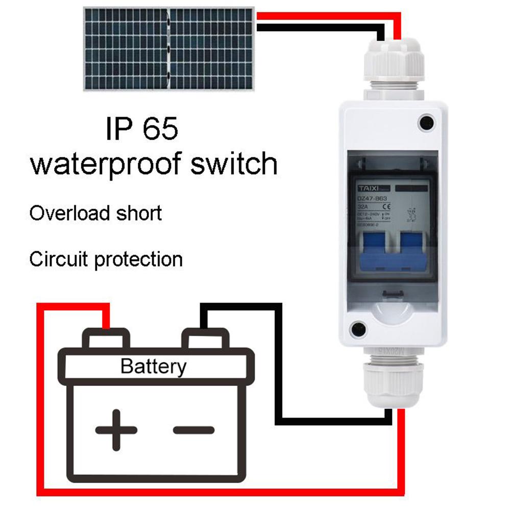 IP65 Комбинаторная коробка M20 Кабель Солнечная фотоэлектрическая 10-63A