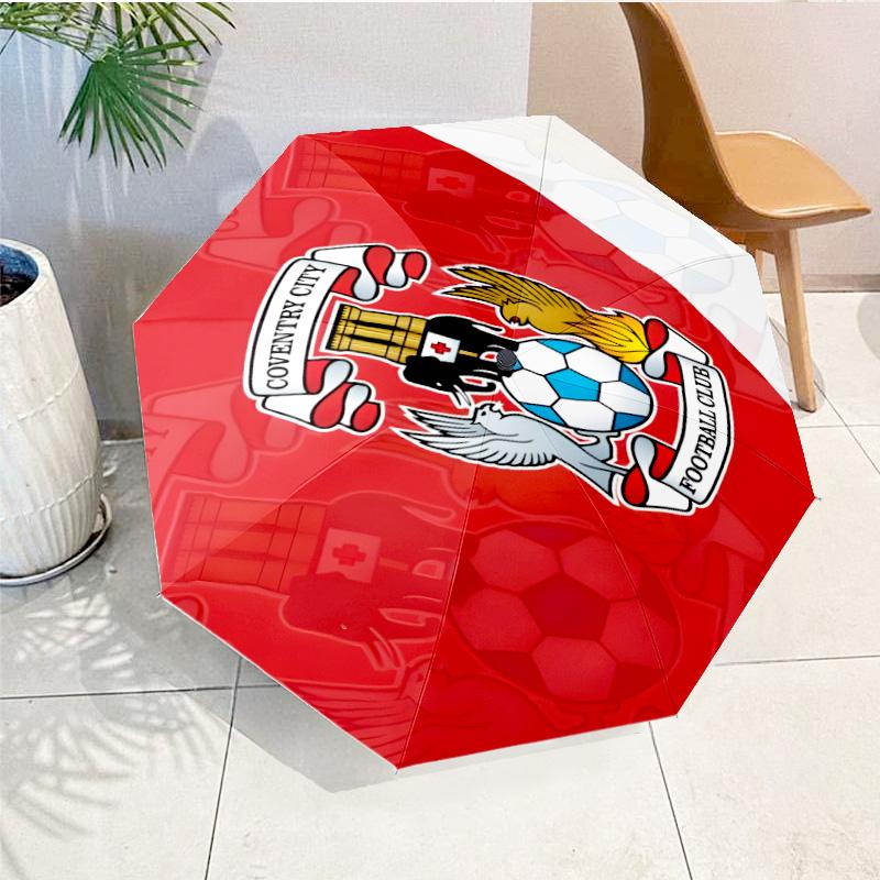 Newcastle United Crest Printed Automatic Umbrella, 8-Frame for Travel, camping, Casual Umbrella, Essential Gift for for family and friends