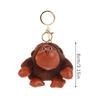 Cute Chimpanzee Pendant Keychain Plush Doll Toys Little Monkey Stuffed Filling Doll Keyring Backpack Charms Car Bag Decor Gifts