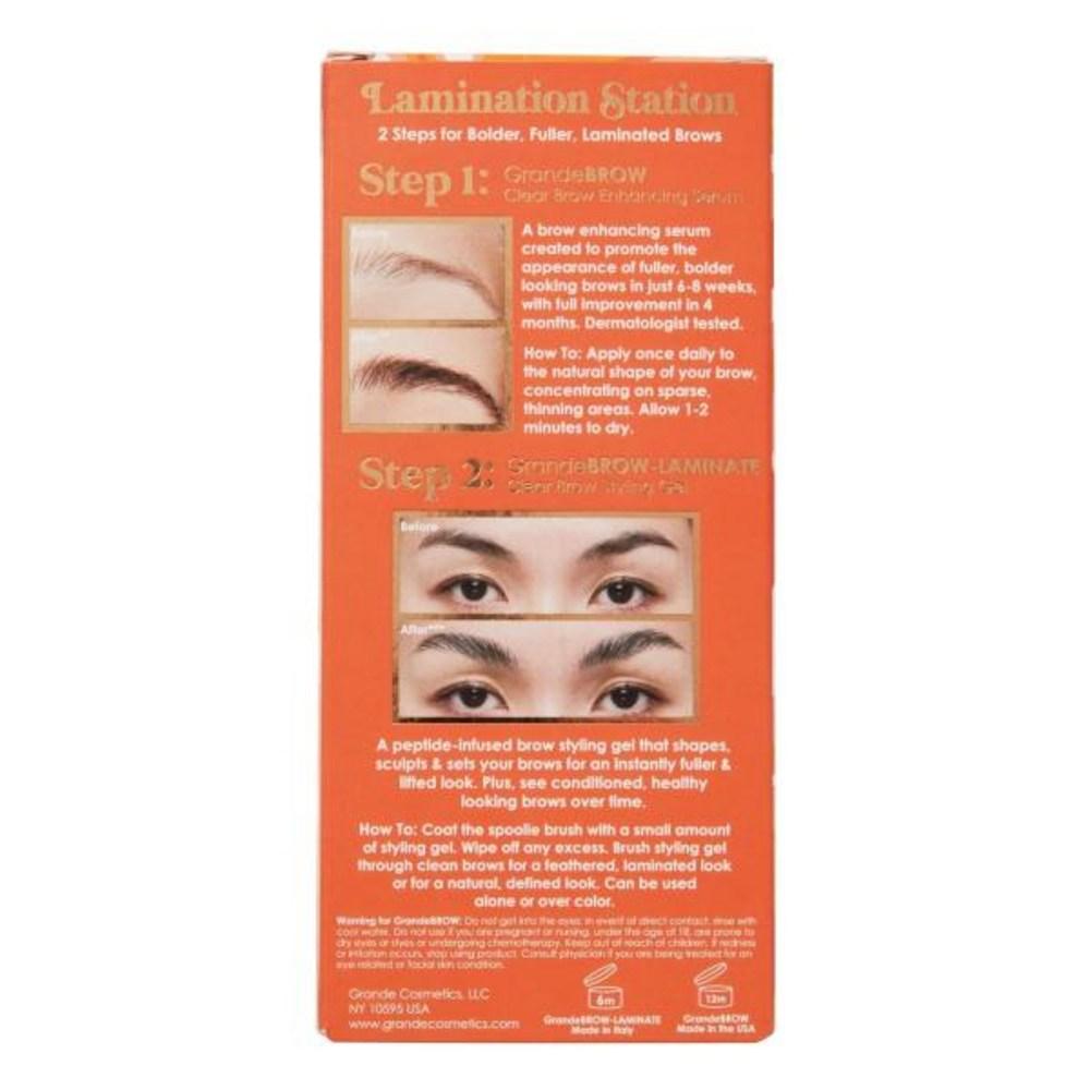 Grande Cosmetics Lamination Station Eyebrow Serum для густых бровей Lamination Gel Shape Set с 12-часовой фиксацией, 1 шт.