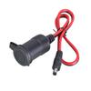12V-24V 14AWG Car Charger Socket Power Supply Adapter Female Plug Extension Cable To 5.5x2.1mm Male for LED Light