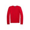 Polo FW22 Solid Logo Print Long Sleeve Wool Sweater Women Sweater Red WMPOSWENC020447