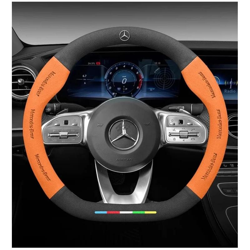 Автомобильная наклейка Чехол на руль автомобиля Для Mercedes Benz A B C E S V-класс GLB GLC GLE Sprinter Pilot SLK SLC W203 W204 ML Vito W1