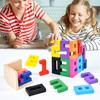 1 набор деревянных кубиков-головоломок с цифрами, обучающая игра-головоломка с цифровыми блоками для малышей, мальчиков и девочек, обучающая математике, строительный блок, игрушка-головоломка