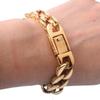 Arrive Fashion Jewelry Stainless Steel Gold Color Cuban Curb Chain Mens Boys Bracelet Bangle 12mm