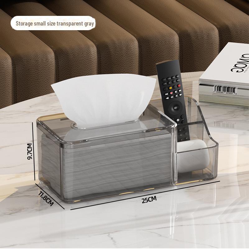 Transparent High-End Tissue Box for Living Room and Bedroom