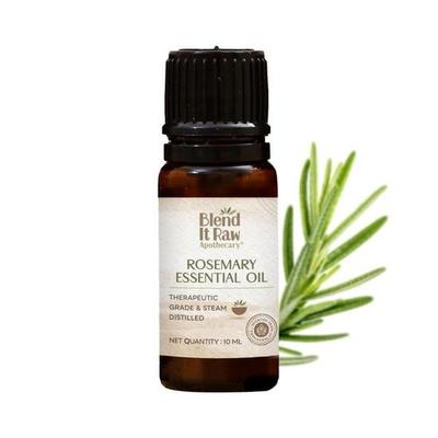 Эфирное масло розмарина Blend It Raw Apothecary | Для роста волос и ароматерапии | Чистое, дистиллированное паром | Безопасно для всех типов волос | 10 мл
