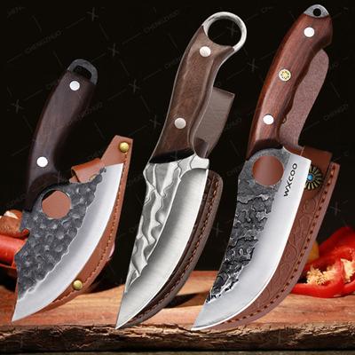 Нож для обвалки мяса ручной ковки из утолщенной нержавеющей стали для ножа мясника бытовой кухонный нож тесак для мяса инструменты для приготовления пищи