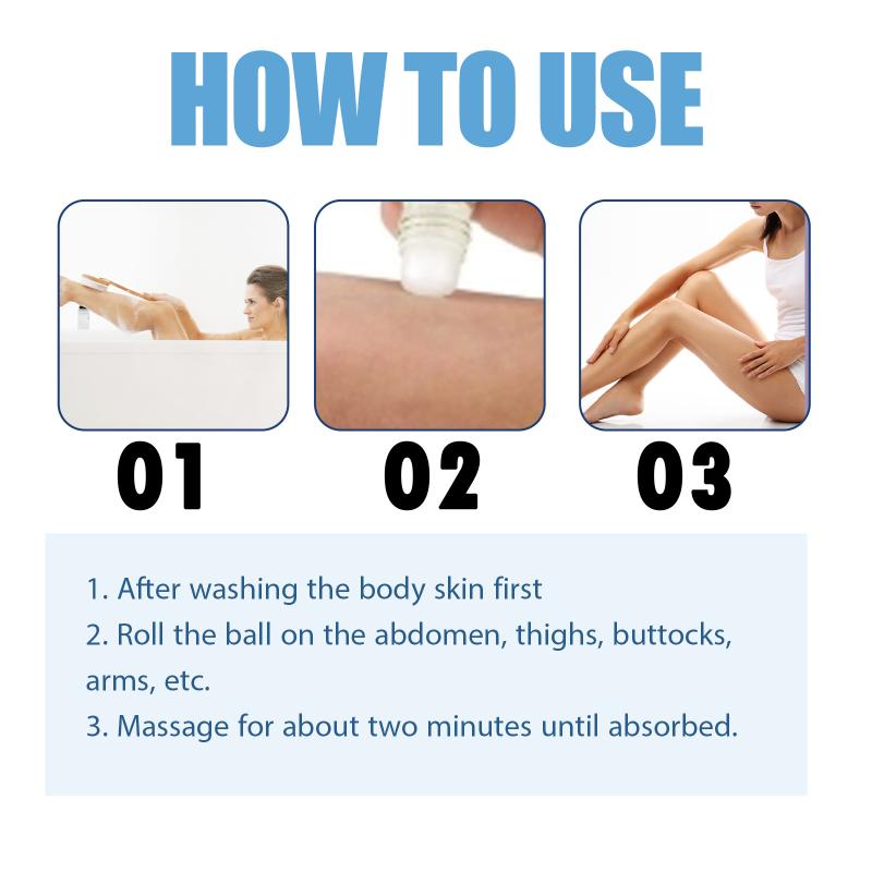 Oceaura Slimming Roller Massage Gel Body Shaping Firming Cream For Thighs Abdomen Body Care