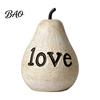 Mother Day Gifts Love/You/Mom Pear Sculpture, Decorative Resin Figurine, Vintage Style Unique Sculptures Birthday Ornament for Home Table Decor Small
