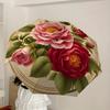 1pc Vintage Floral Bouquet Umbrella with Plastic Handle,Suitable for All Seasons Home Travel Outdoor UmbrellaDD1252